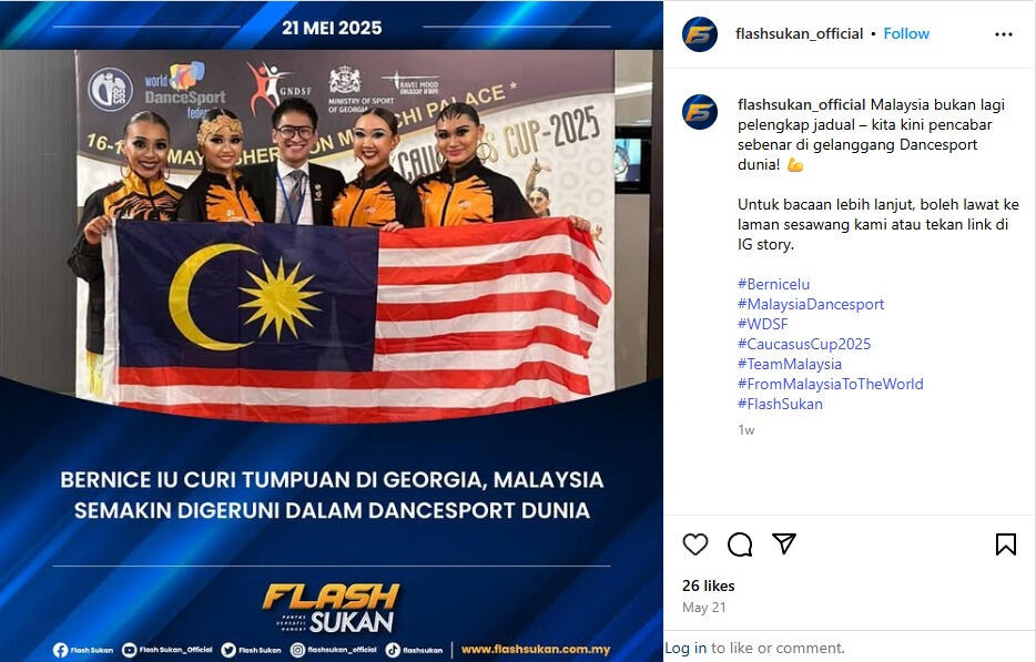 Flash Sukan (Instagram)