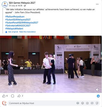 SEA Games Malaysia 2027 (Facebook)