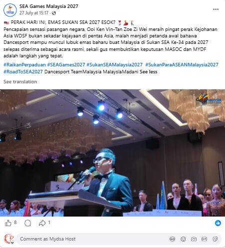 SEA Games Malaysia 2027 (Facebook)