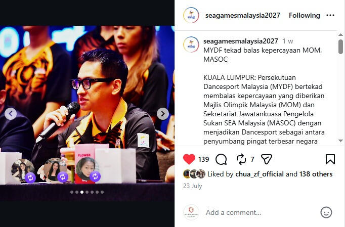 SEA Games Malaysia 2027 (Instagram)